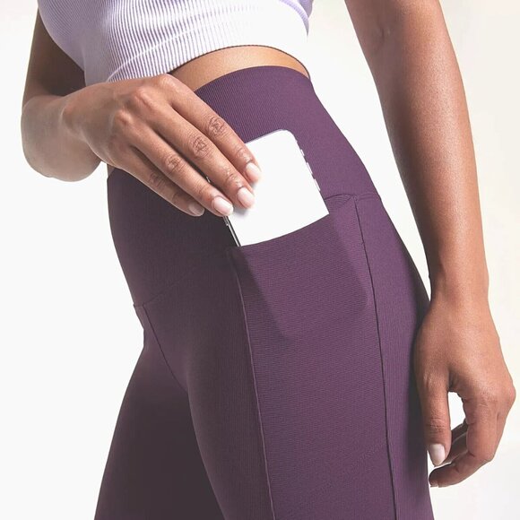 CALIA Women's Seamed Ribbed Essential 7/8 Legging - Picture 1 of 11